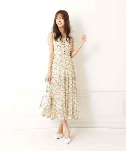 「Rirandture」 ノースリーブワンピース 1 オフホワイト レディース_画像8