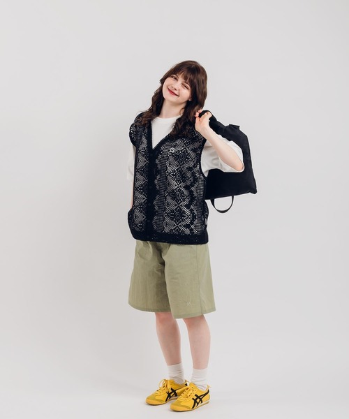 「MUHET」 ニットベスト MEDIUM ブラック レディース_画像3