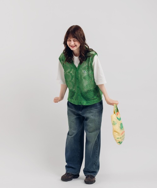 「MUHET」 ニットベスト MEDIUM ブラック レディース_画像8