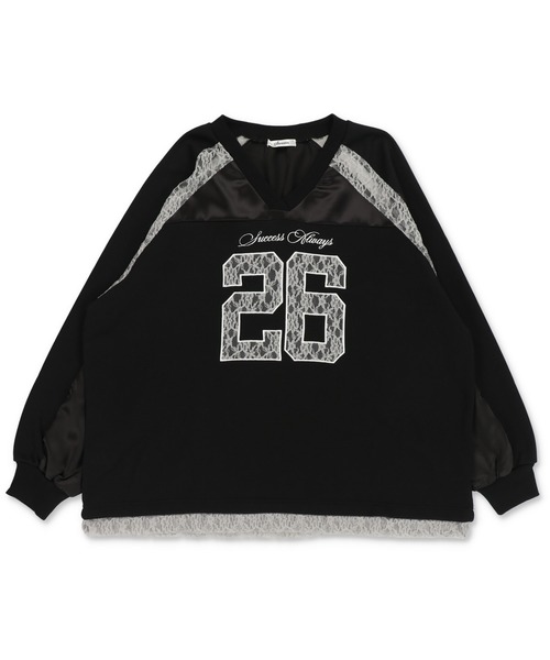 SPINNS（スピンズ） トレーナー スウェット 裏毛ユニフォーム風