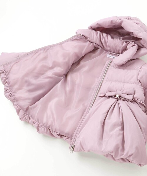 SLAP SLIP（スラップスリップ） ダウン アウター フード付き腰リボン