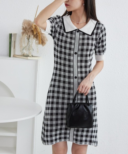 「MAISON DE THERESE」 ニットワンピース FREE イエロー レディース_画像7
