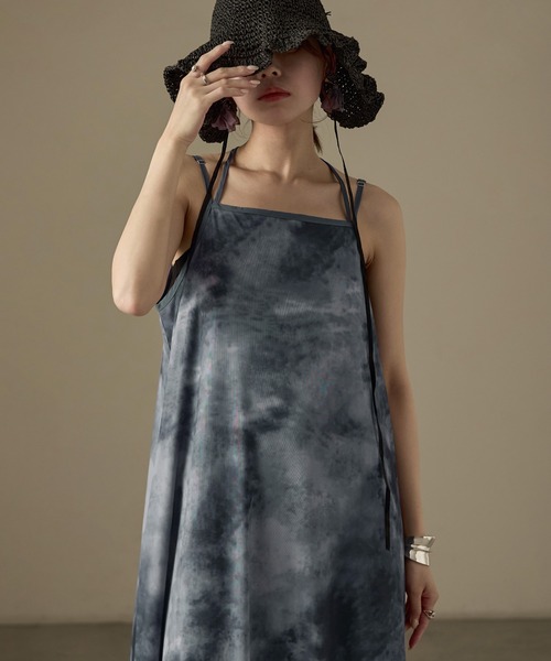 「Fashion Letter」 キャミソールワンピース FREE ブラウン レディース_画像5