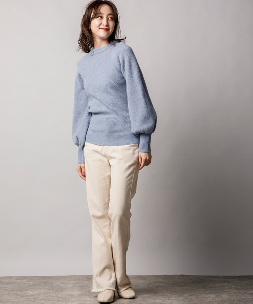 「Emma Taylor」 長袖ニット FREE ホワイト レディース_画像3