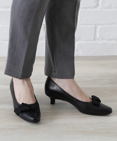 「water massage」 パンプス 22.5cm ライトグレー レディース_画像6