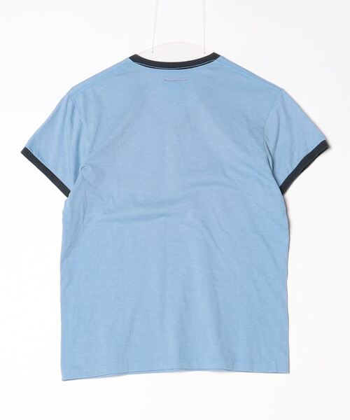 「VICTIM」 ワンポイント半袖Tシャツ M ブルー メンズ_画像2