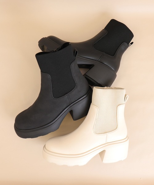 artemis by DIANA（アルテミス by ダイアナ） ブーツ ニットコンビ厚底