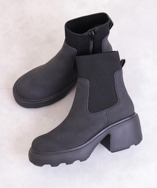 artemis by DIANA（アルテミス by ダイアナ） ブーツ ニットコンビ厚底