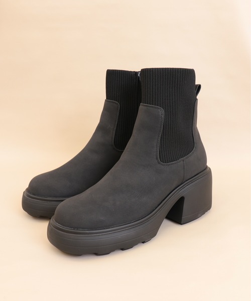 artemis by DIANA（アルテミス by ダイアナ） ブーツ ニットコンビ厚底