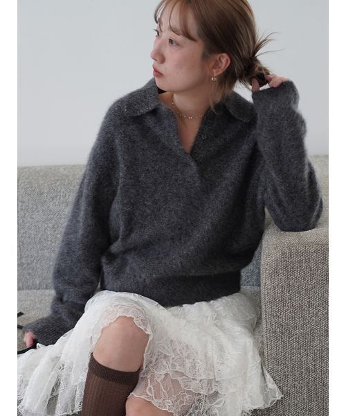 SNIDEL（スナイデル） ニット セーター 「HIGH QUALITY」フォックス