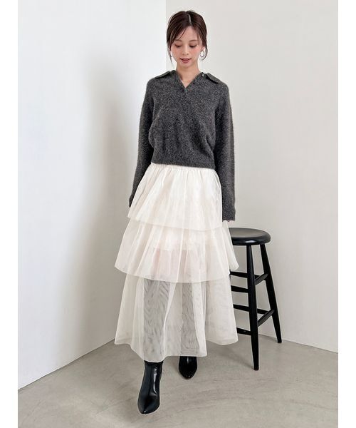 SNIDEL（スナイデル） ニット セーター 「HIGH QUALITY」フォックス