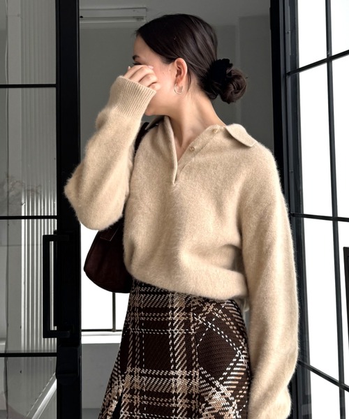 SNIDEL（スナイデル） ニット セーター 「HIGH QUALITY」フォックス