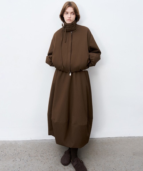 tageechita スカート 「tageechita」ジャカードキルティングバルーン