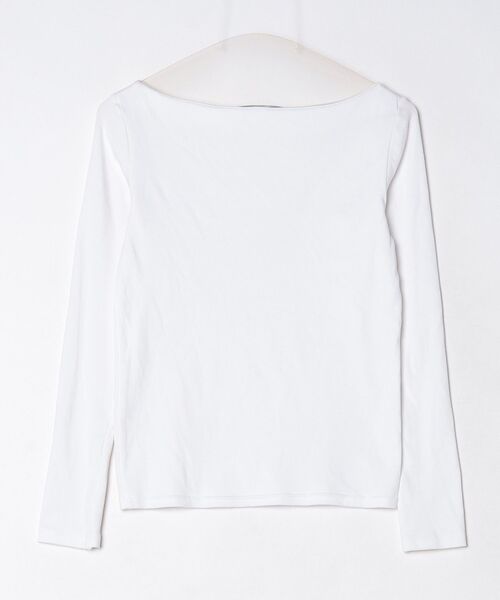 「TSURU by Mariko Oikawa」 長袖カットソー 34 ホワイト レディース_画像2