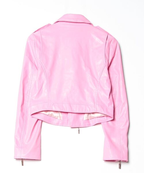 「emiriawiz」 ライダースジャケット S ピンク レディース_画像2