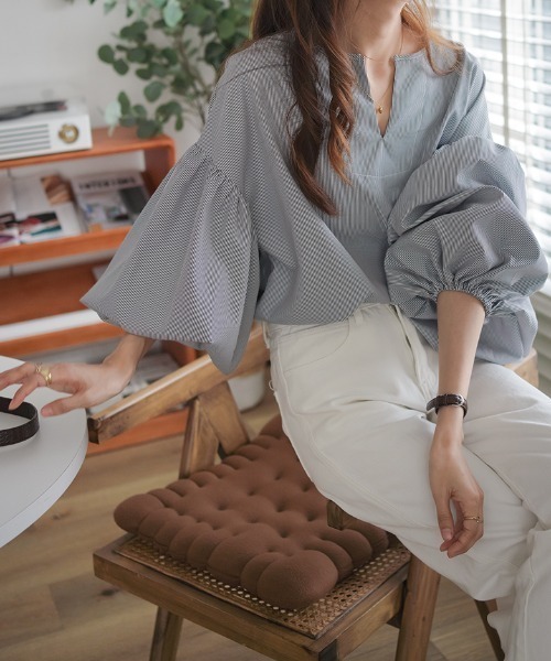 「ABITOKYO」 長袖ブラウス FREE パープル レディース_画像2