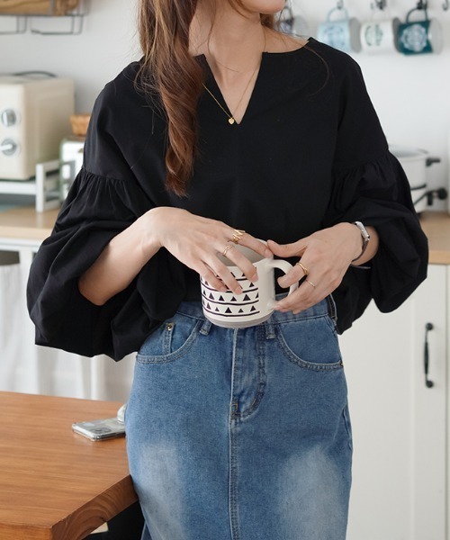 「ABITOKYO」 長袖ブラウス FREE パープル レディース_画像7