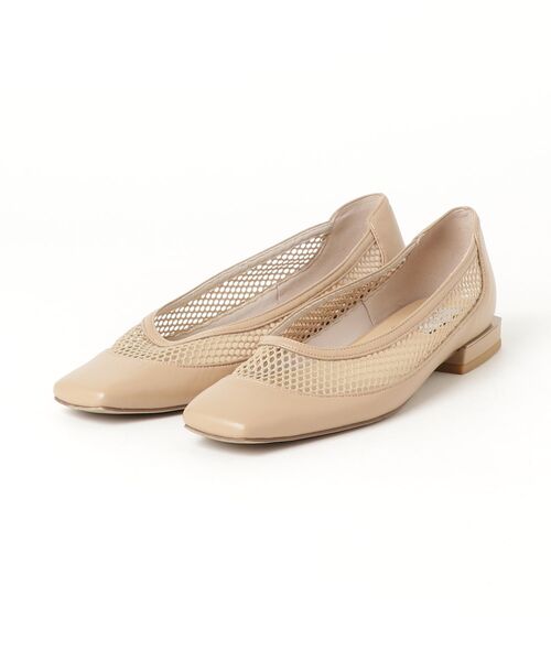 LE TALON（ル タロン） フラットパンプス 23.5cm ベージュ レディース