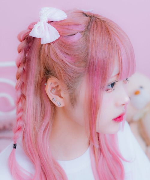 mine by LAFARY ヘアクリップ チャイナハートレースリボン : ZOZOTOWN