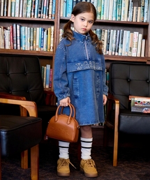 X-girl Stages（エックスガールステージス） ワンピース ロゴ刺しゅう