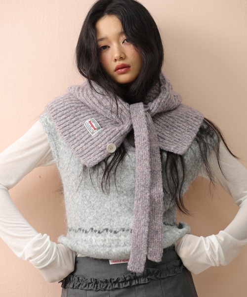 Chiina ニット帽 ニットキャップ Chiina /ミックスカラー アクリル