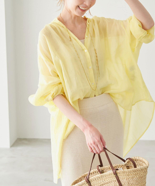 「SLOBE IENA」 長袖ブラウス FREE ブラック レディース_画像3