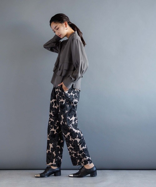 「RAW FUDGE」 イージーパンツ M グリーン レディース_画像9