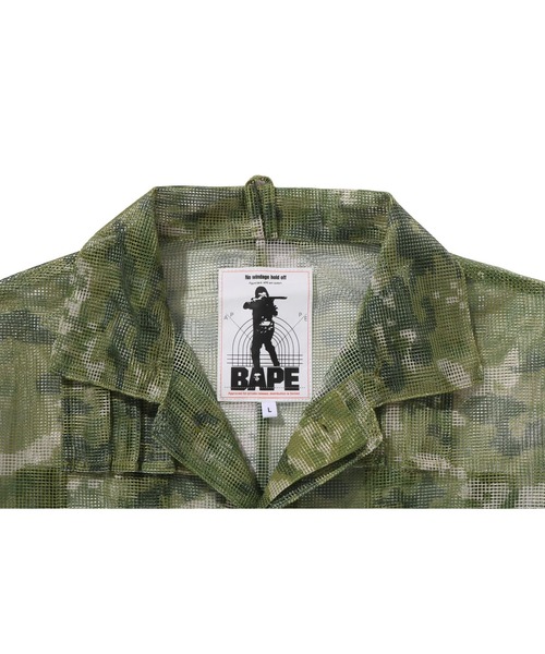 ミリタリージャケット モッズコート MULTI PIXEL CAMO MASK HOODED SHIRT JACKETの画像