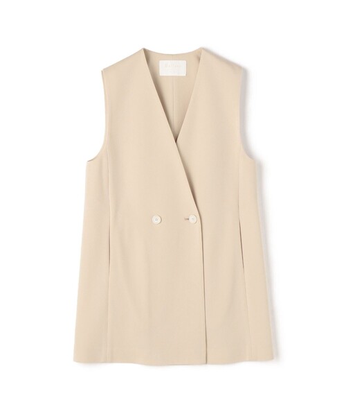 【新品未使用】Ballseyベージュ Vネック ノースリーブ ベスト Ballsey（ボールジィ） ベスト 36 ベージュ レディース : ZOZOTOWN