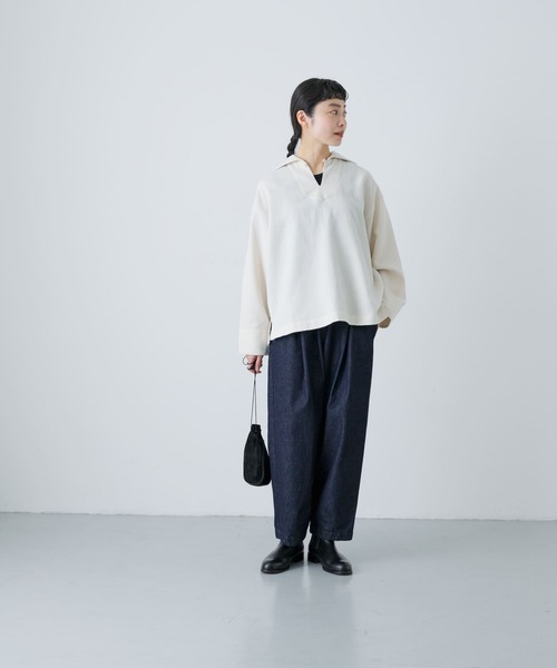 最終値下げ　デニムクロップドパンツ　かぐれ かぐれ ジーンズ デニム デニムパンツ デニムクロップドパンツ