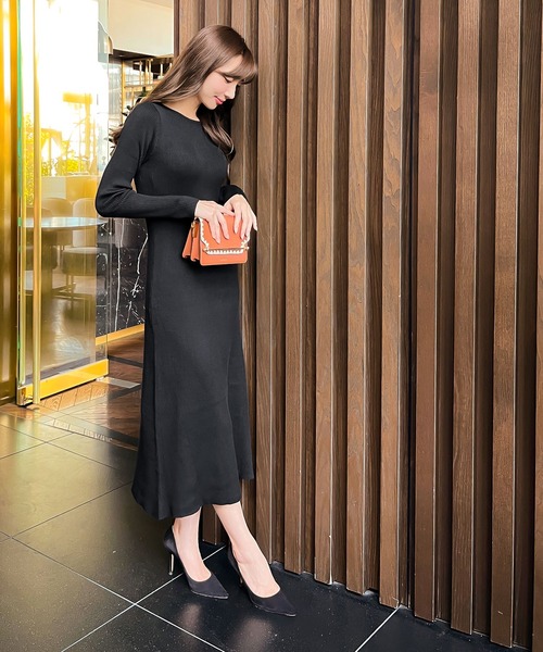 「KOBE LETTUCE」 ニットワンピース M1 ベージュ レディース_画像3