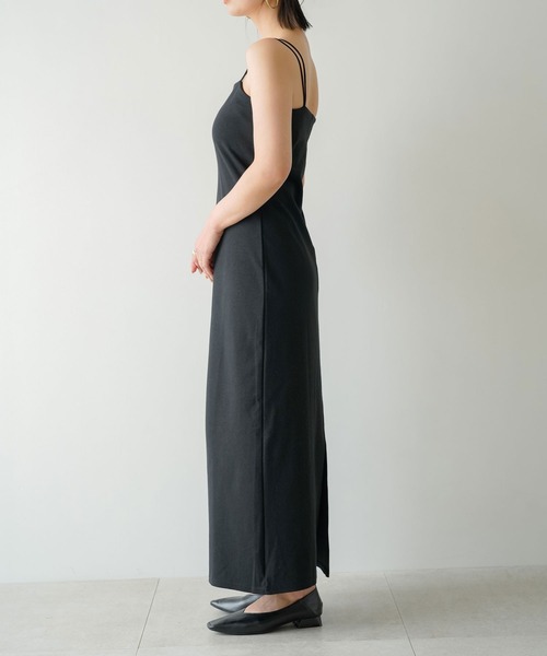 「rectangle」 キャミソールワンピース FREE ブラウン レディース_画像6