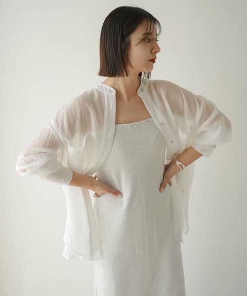 「rectangle」 キャミソールワンピース FREE ブラウン レディース_画像9