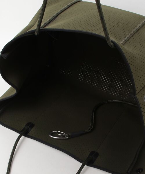 「STATE OF ESCAPE」 ワンポイントトートバッグ - グリーン レディース_画像5