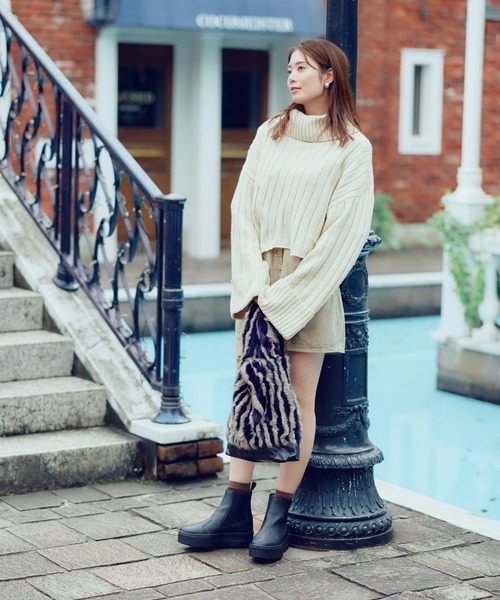 「PUMA」 ショートブーツ 23.5cm ブラック レディース_画像7