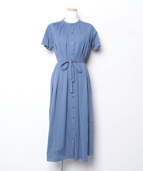美品 マッキントッシュフィロソフィー デニムシャツワンピース 38 MACKINTOSH PHILOSOPHY（マッキントッシュフィロソフィー） 半袖