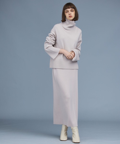 「N.O.R.C by the line」 タートルネックニット S ネイビー レディース_画像3