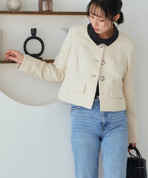 「RUIRUE BOUTIQUE」 長袖ブラウス L ブラック レディース_画像7