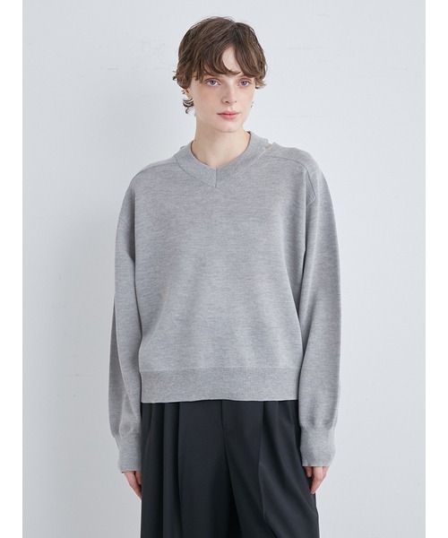 「MIESROHE」 長袖ニット FREE ホワイト レディース_画像2