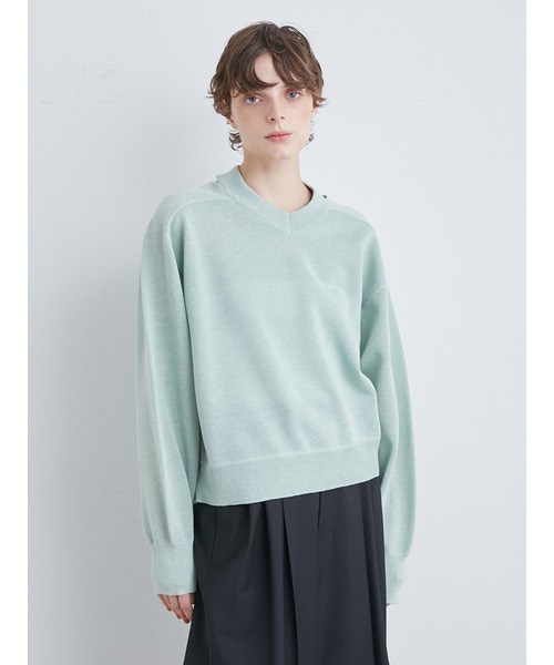 「MIESROHE」 長袖ニット FREE ホワイト レディース_画像3