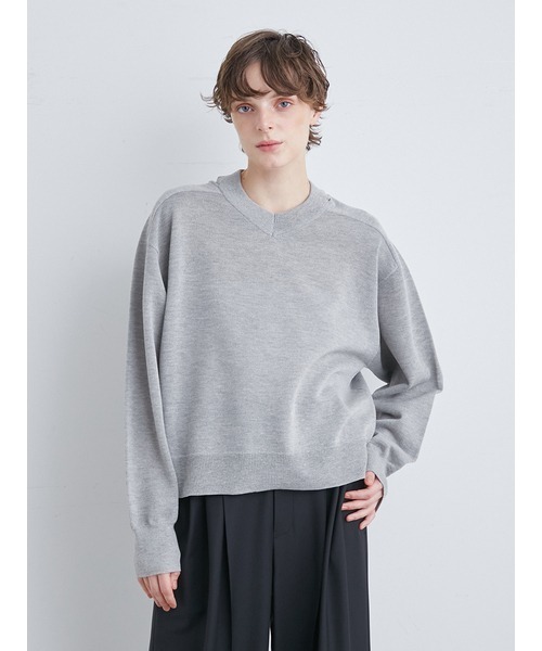 「MIESROHE」 長袖ニット FREE ホワイト レディース_画像6