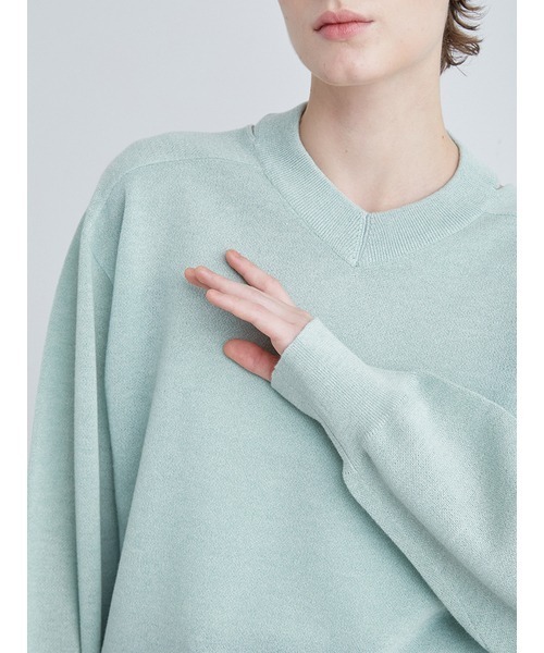 「MIESROHE」 長袖ニット FREE ホワイト レディース_画像8