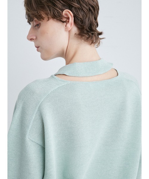 「MIESROHE」 長袖ニット FREE ホワイト レディース_画像10