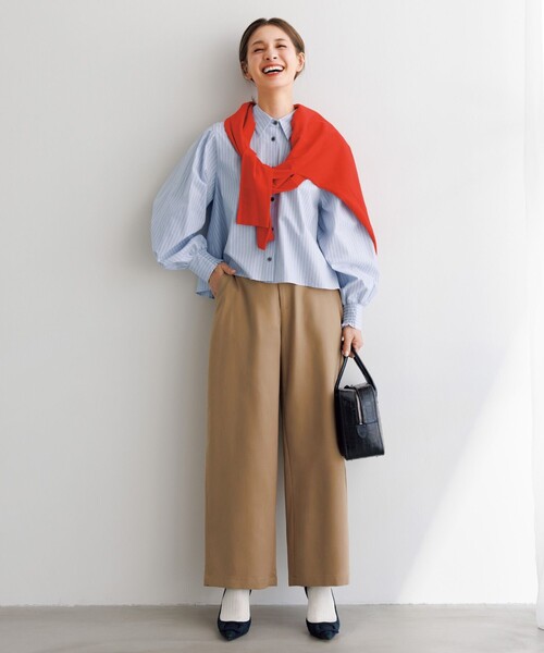 「UNFILO」 タートルネックニット X-LARGE ベージュ レディース_画像4