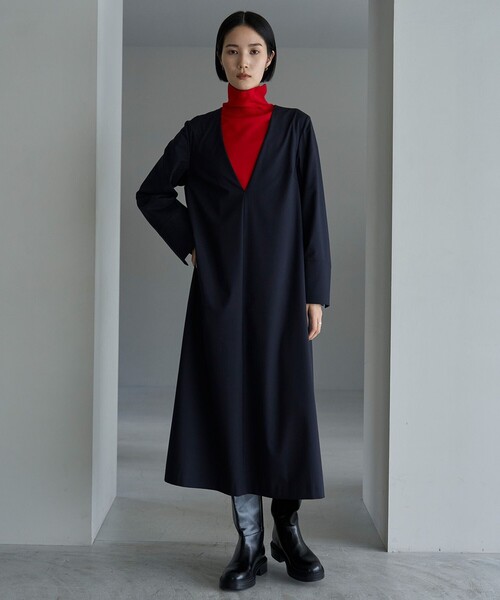 「UNFILO」 タートルネックニット X-LARGE ベージュ レディース_画像6