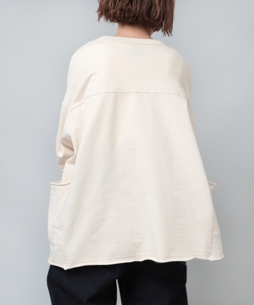 「URCH RNA」 スウェットカットソー MEDIUM ナチュラル レディース_画像6