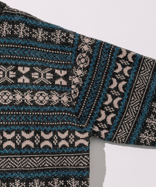 「FREAK'S STORE」 長袖ニット MEDIUM ブラウン メンズ_画像6