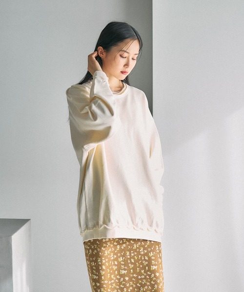 LEPSIM（レプシィム） トレーナー スウェット BIG裏毛長袖チュニック