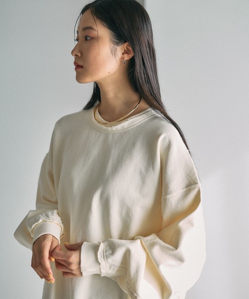LEPSIM(レプシィム) トレーナー スウェット BIG裏毛長袖チュニック LEPSIM(レプシィム) トレーナー スウェット BIG裏毛長袖チュニック