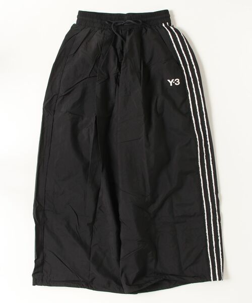 Y-3 パンツ RAW EDGE 3 STRIPES WIDE PANTS メンズ レディース